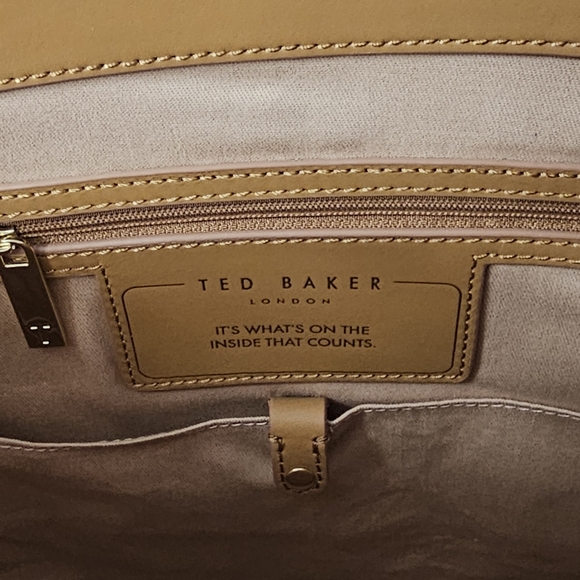 Ted Baker Women's Flo Beige Logo Tote Handbag, Beige, Medium - Picture 12 of 13